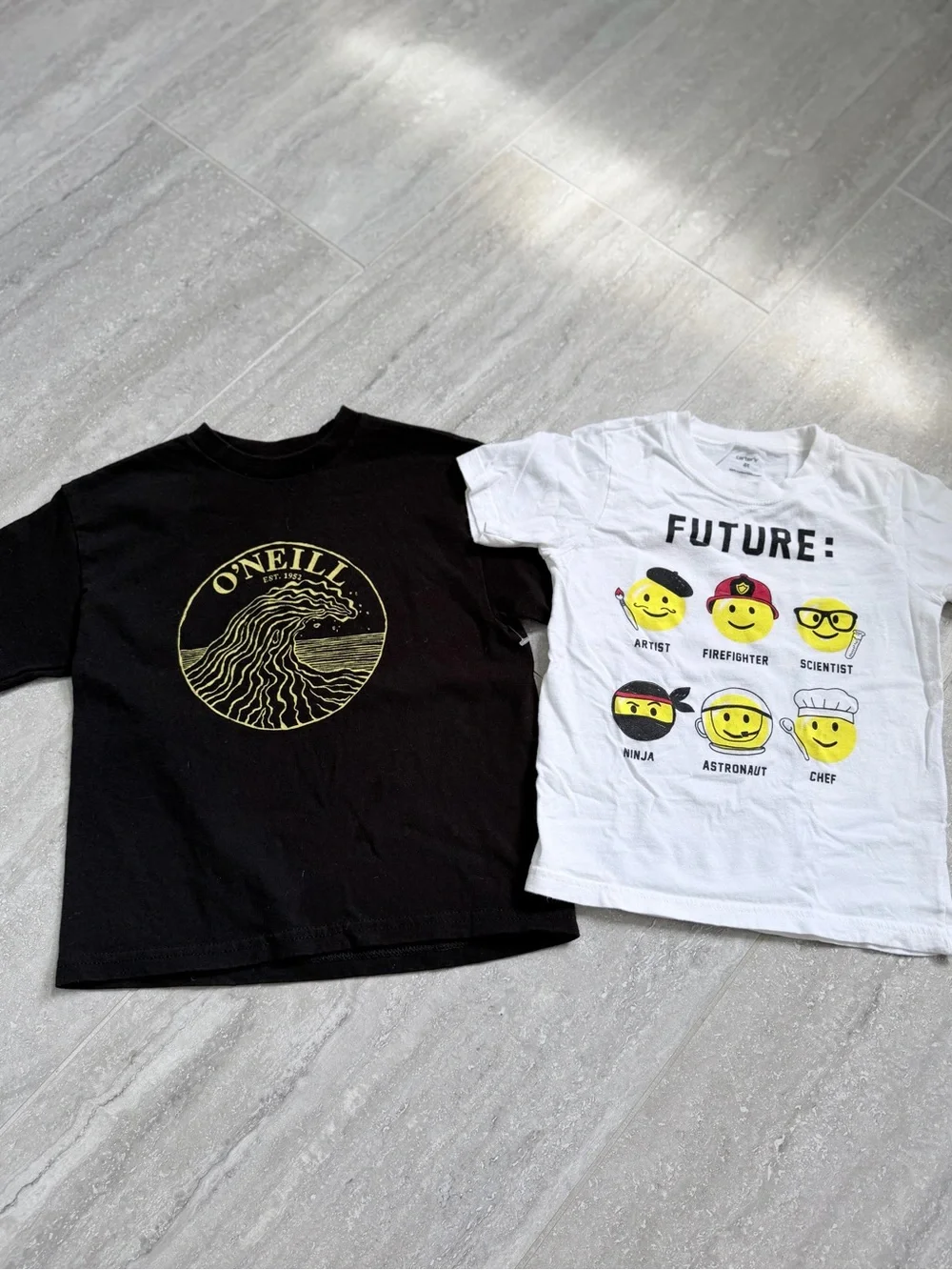 Carter’s Boys 4T T Shirt Lot Graphic Tees O’Neill Football Skateboard Surf 4 Pc